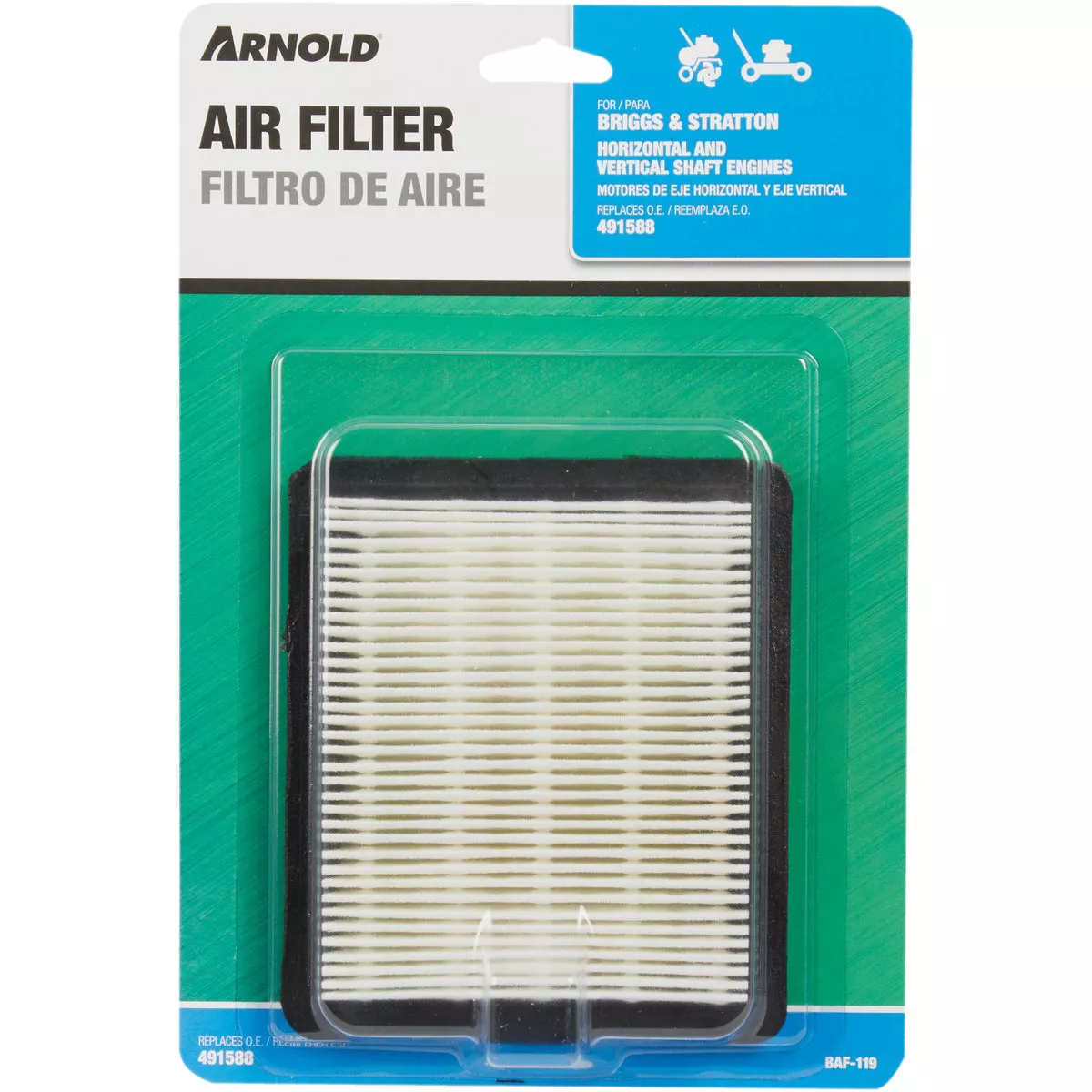 Arnold Briggs & Stratton 3 to 6 HP Paper Engine Air Filter - photo 2