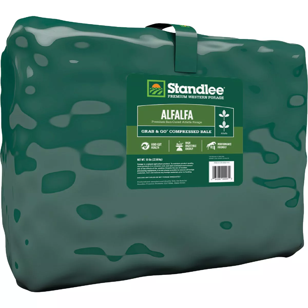 Standlee Premium Western Forage 50 Lb. Premium Alfalfa Grab & Go Compressed Bale