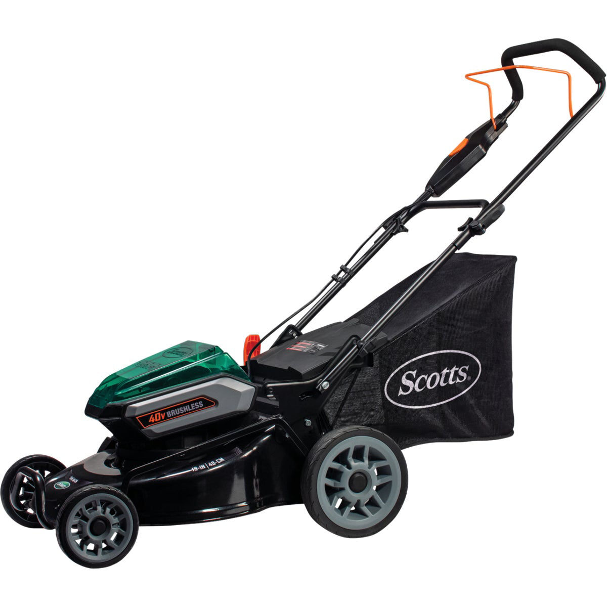 WEN Push Lawn Mower 19 in. 40-Volt Max Lithium-Ion Cordless Battery (Tool-Only)