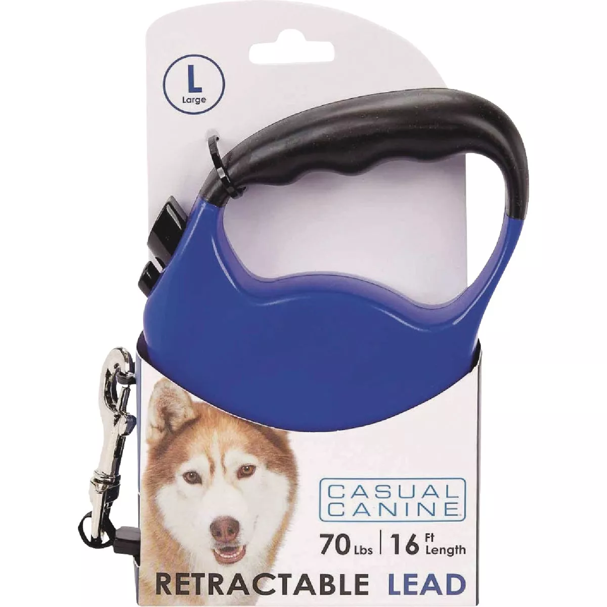 Boss Pet Casual Canine 16 Ft. Blue Large Belted Retractable Lead - photo 2