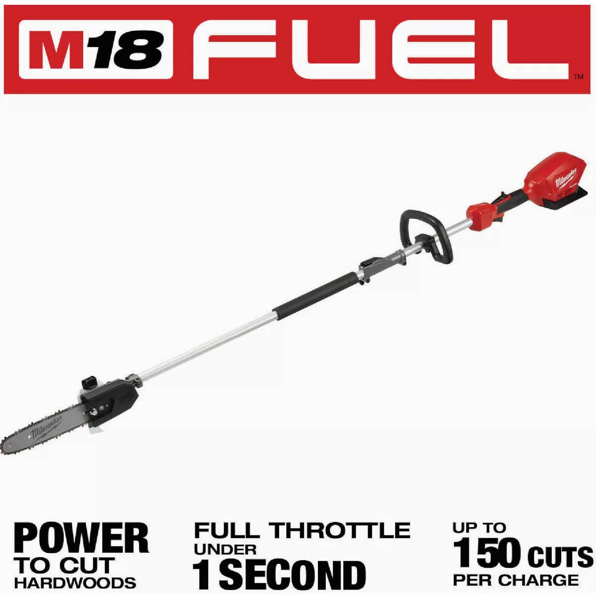 Milwaukee M18 FUEL Brushless 10 In. Cordless Pole Saw with QUIK-LOK Attachment Capability (Tool Only) - photo 3