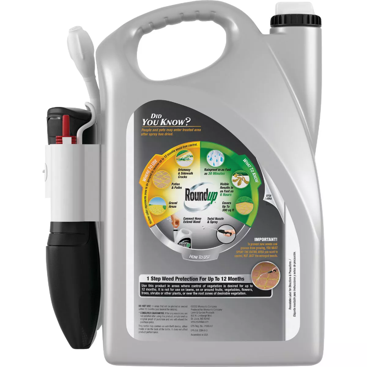 Roundup Dual Action 365 1 Gal. Exclusive Formula Weed & Grass Killer with Comfort Wand - photo 2