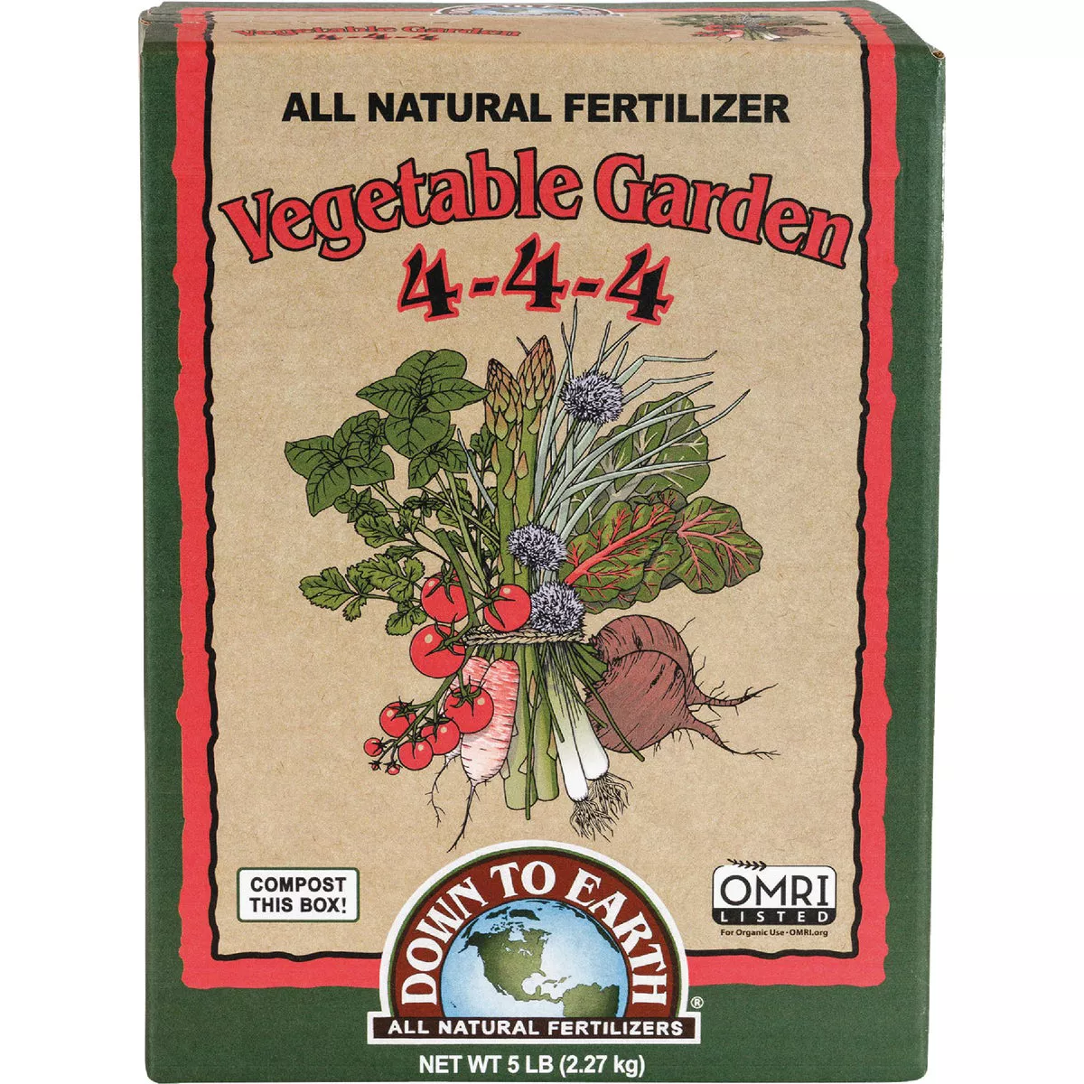Down To Earth 1 Lb. 4-4-4 Vegetable Garden Mix