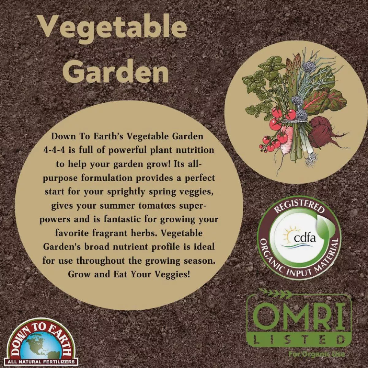 Down To Earth 1 Lb. 4-4-4 Vegetable Garden Mix - photo 5