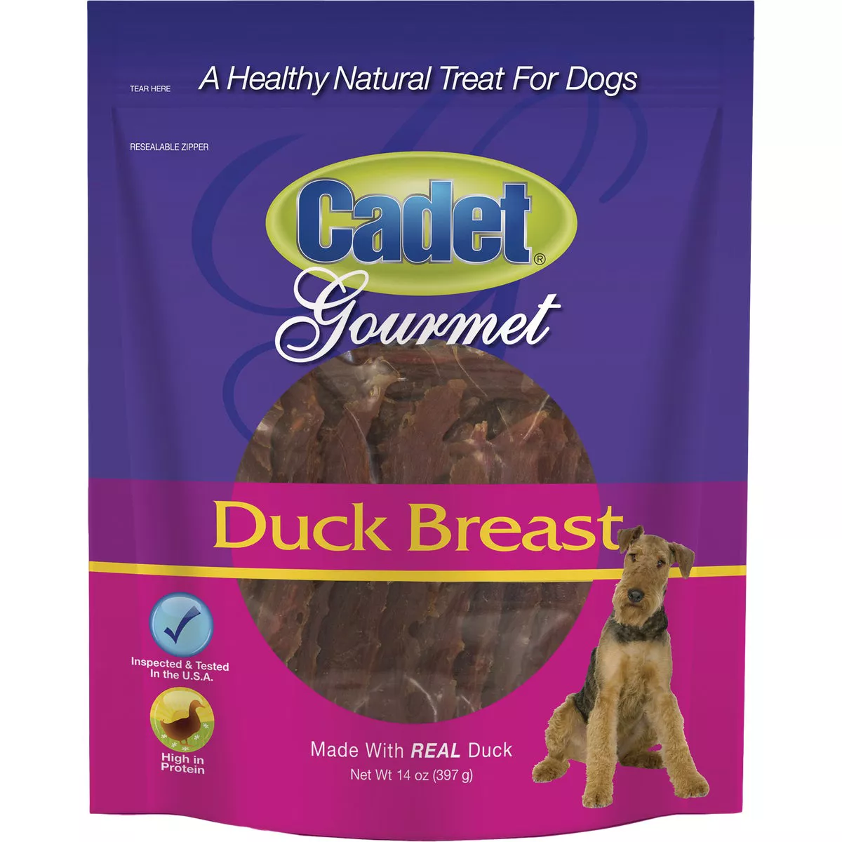 Cadet Gourmet Duck Breast Dog Treats, 14 Oz.