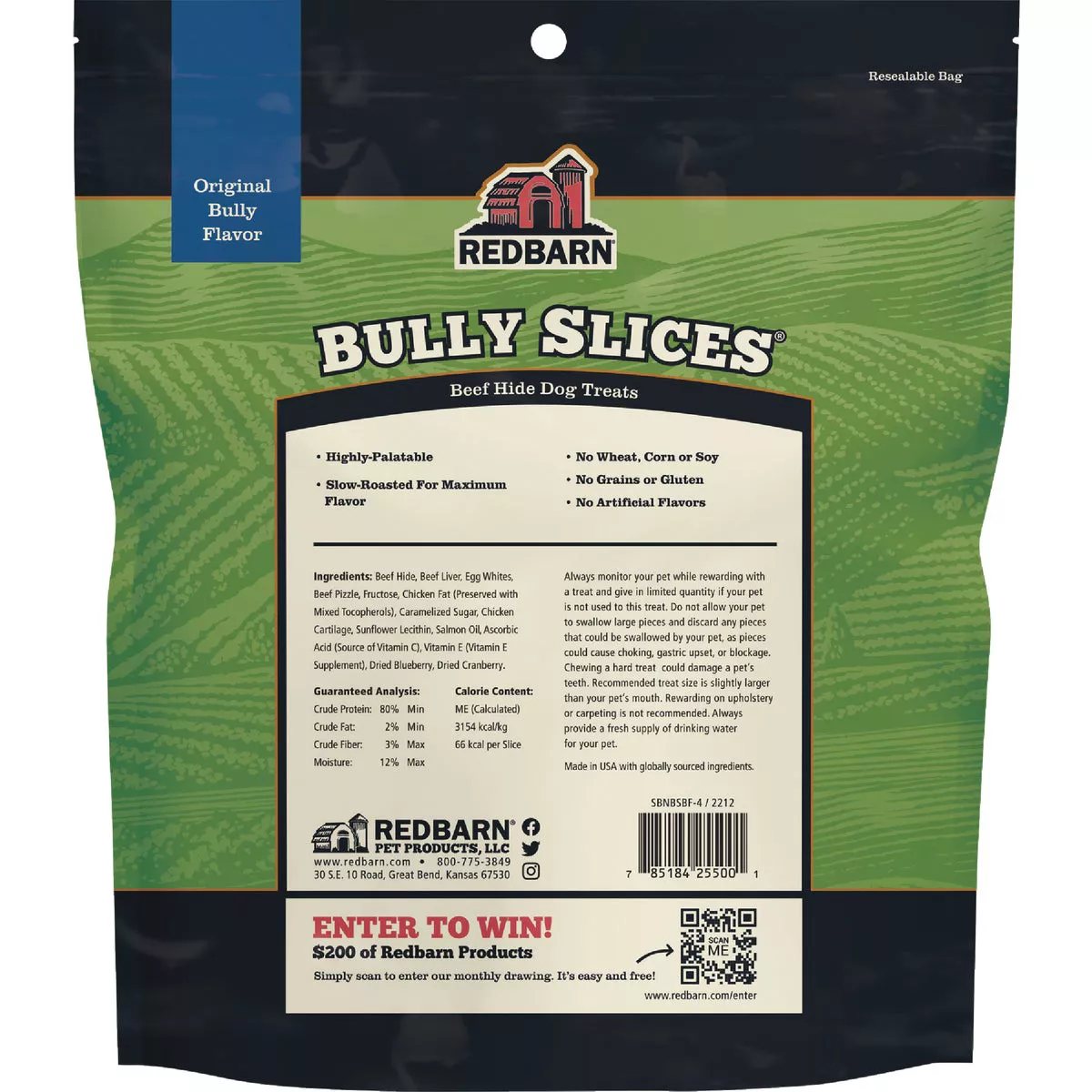 Redbarn Bully Slices 9 Oz. Beef Hide Dog Treat - photo 2