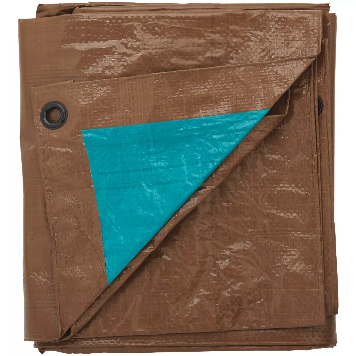 Do it Best 1 Side Green/1 Side Brown Woven 10 Ft. x 12 Ft. Medium Duty Poly Tarp - photo 3