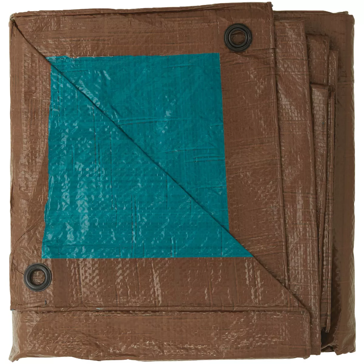 Do it Best 1 Side Green/1 Side Brown Woven 12 Ft. x 14 Ft. Medium Duty Poly Tarp - photo 3