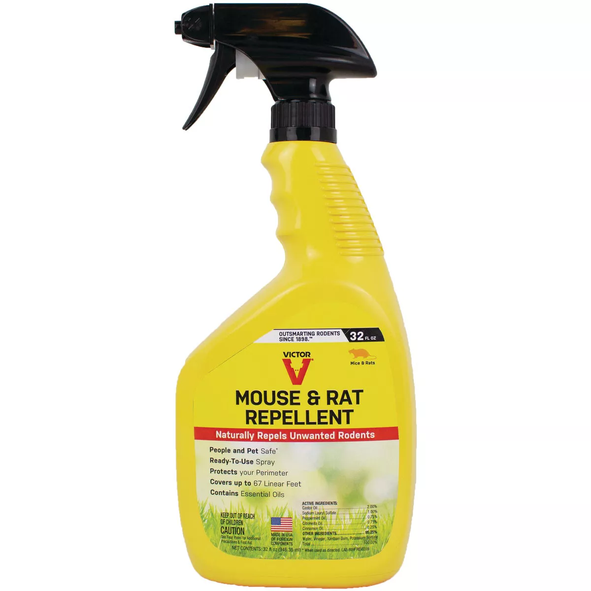 Victor 32 Oz. Ready To Use Trigger Spray Rat & Mouse Repellent
