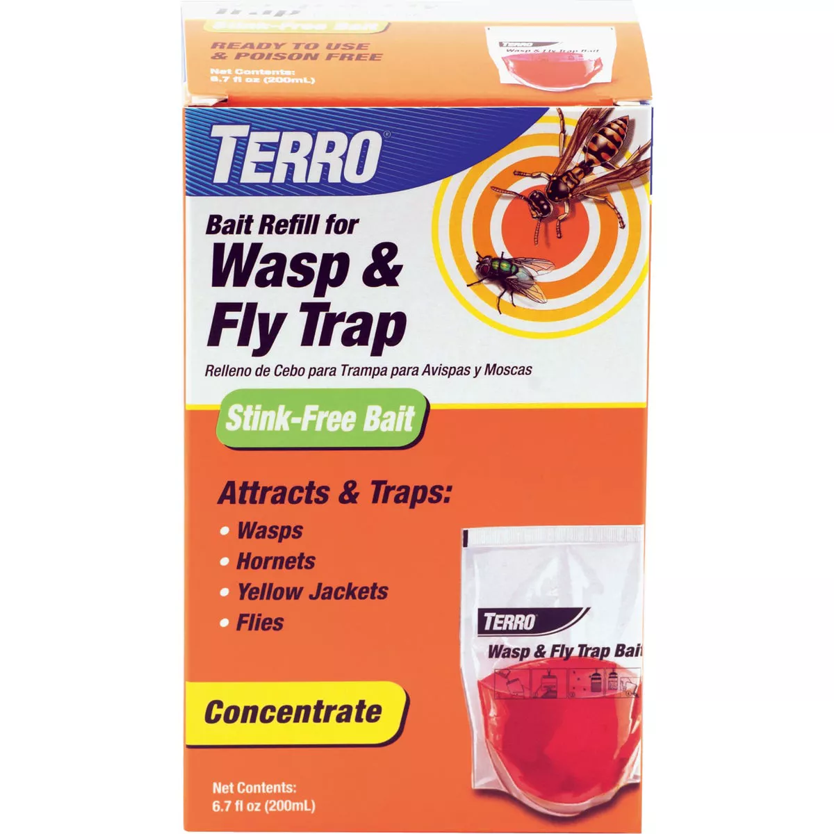 Terro 6.7 Oz. Liquid Outdoor Wasp & Fly Bait Refill - photo 2