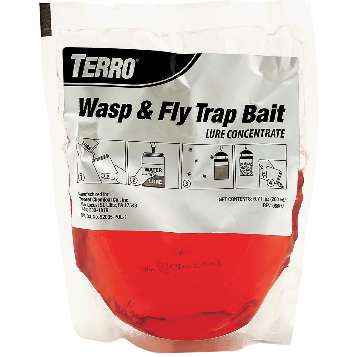 Terro 6.7 Oz. Liquid Outdoor Wasp & Fly Bait Refill