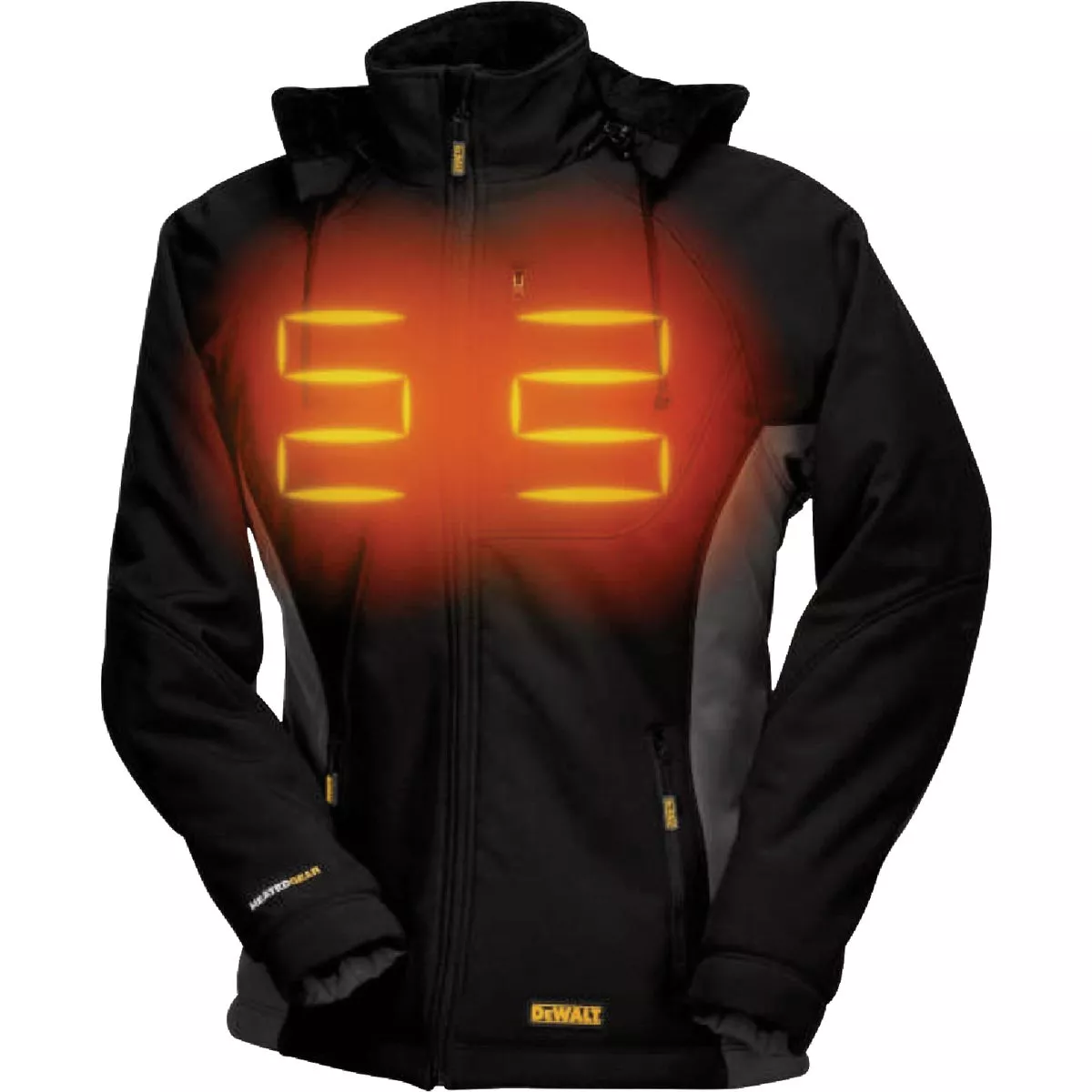 DEWALT Women's Black Soft Shell Heated Coat Kit, XL