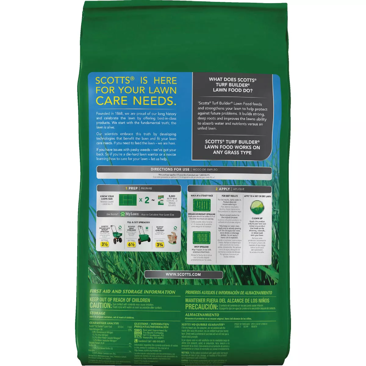 Scotts Turf Builder 12.5 Lb. 5000 Sq. Ft. Lawn Food - photo 2
