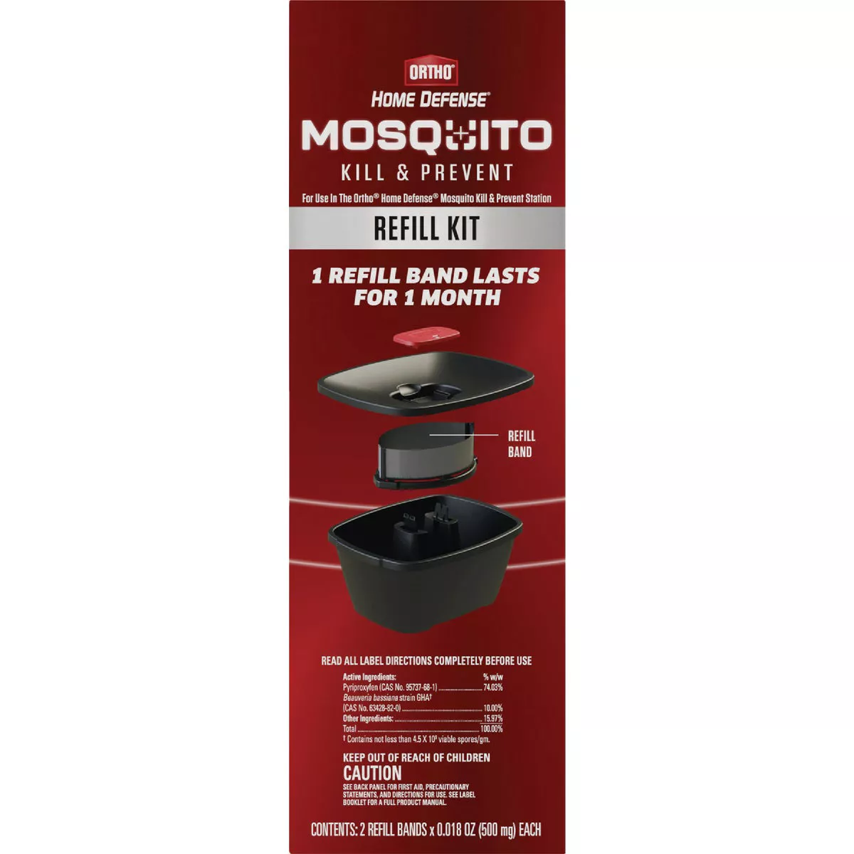 Ortho Home Defense Mosquito Kill & Prevent Refill Bands (2-Pack)