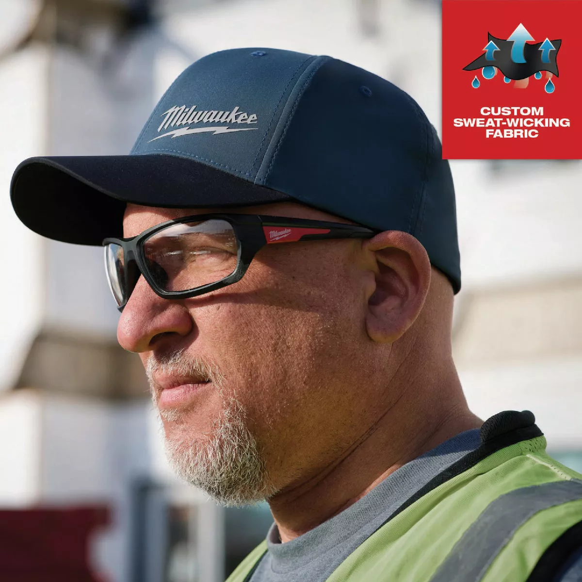 Milwaukee Workskin Blue Performance Fitted Hat, Small/Medium - photo 4