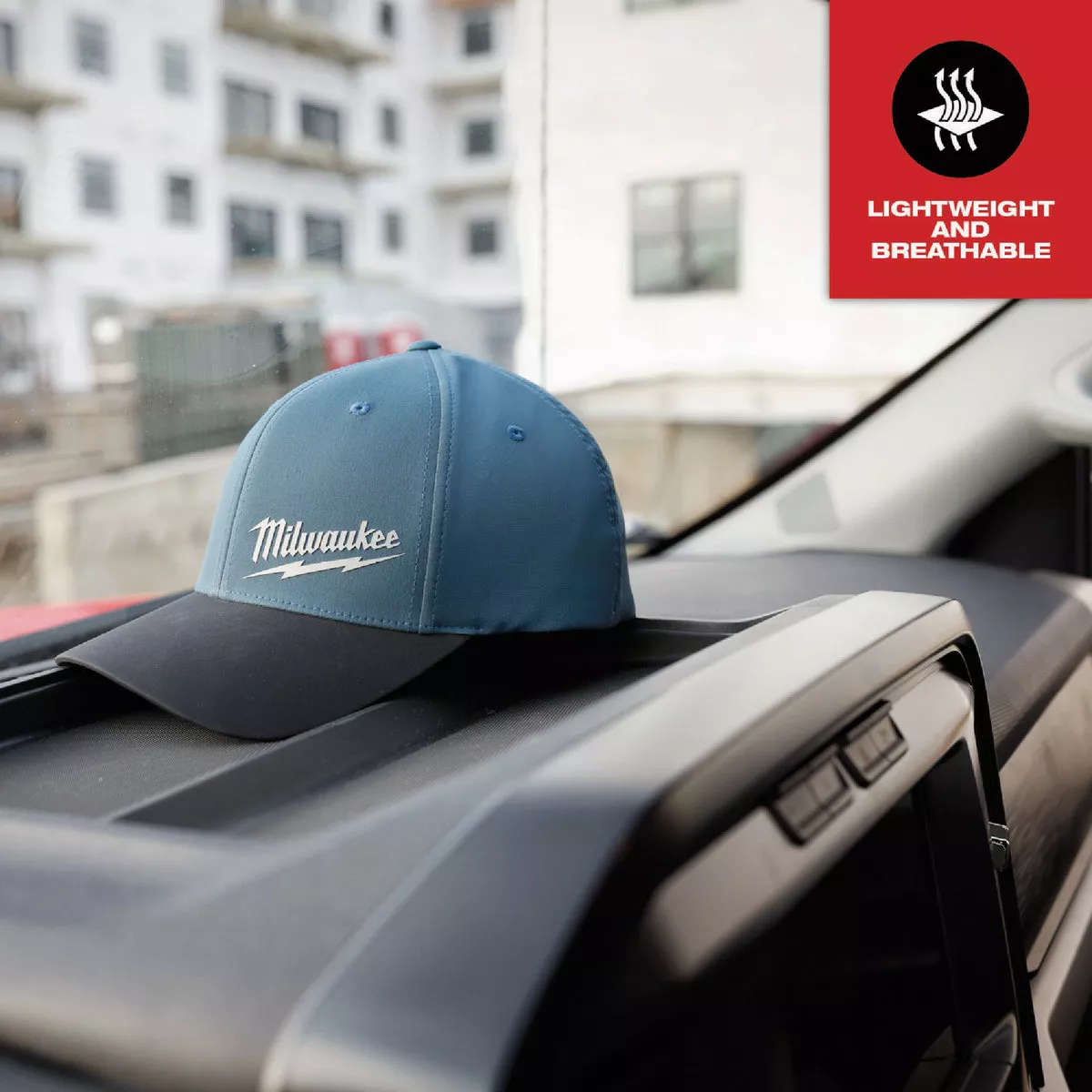 Milwaukee Workskin Blue Performance Fitted Hat, Small/Medium - photo 6
