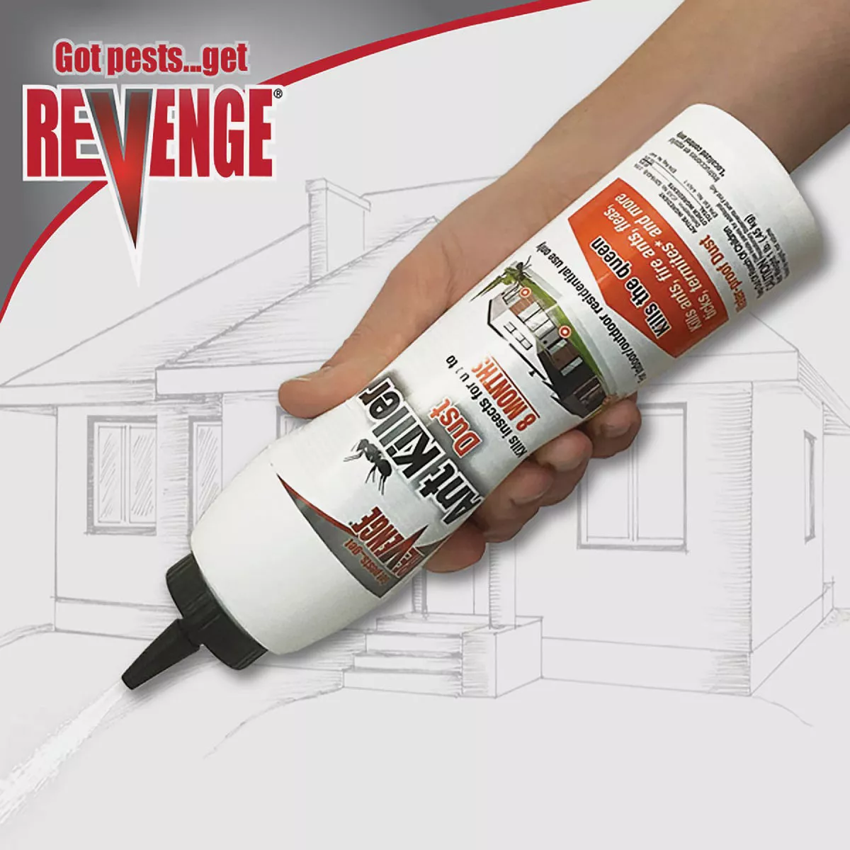 REVENGE 1 Lb. Ready To Use Ant Killer Dust - photo 3