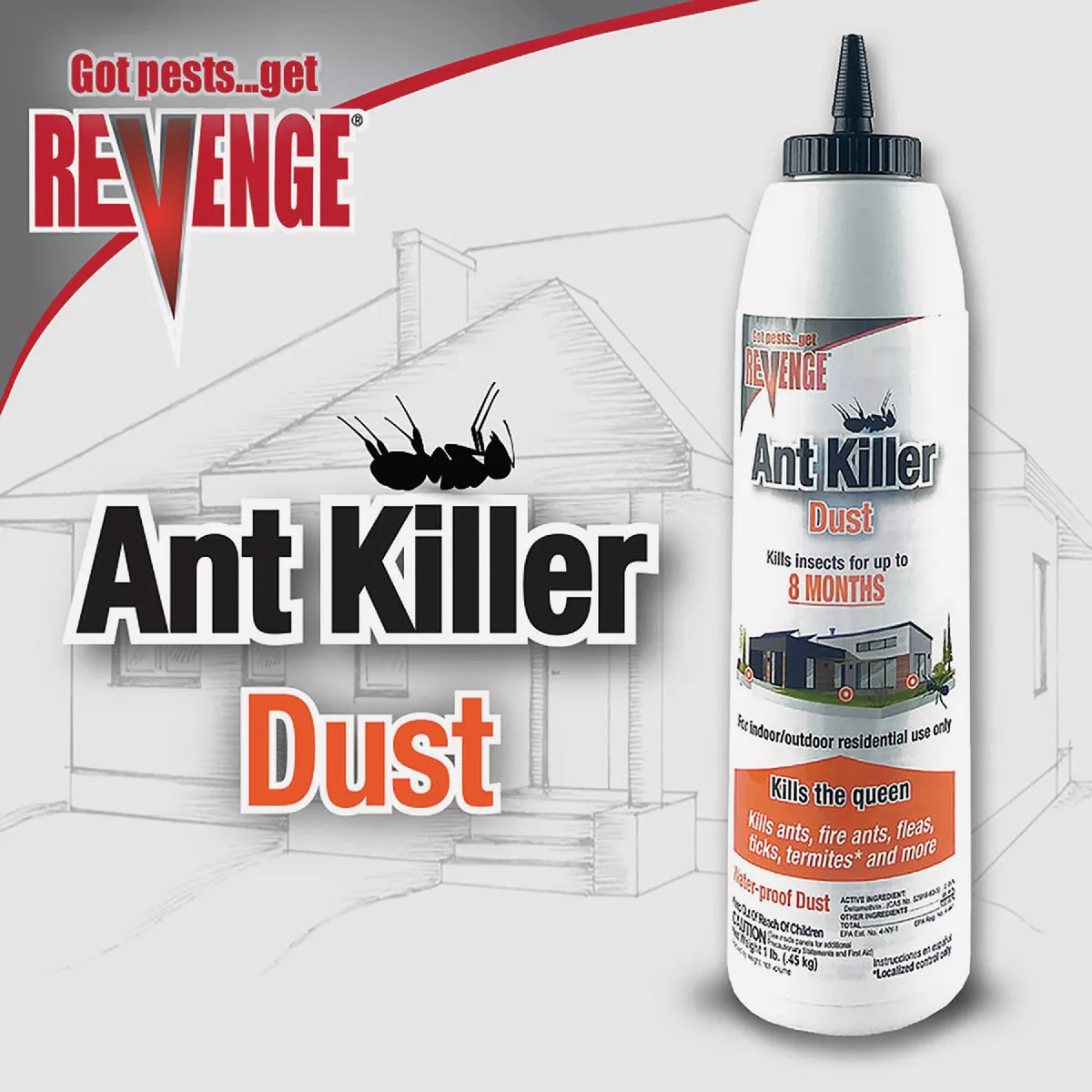 REVENGE 1 Lb. Ready To Use Ant Killer Dust - photo 2