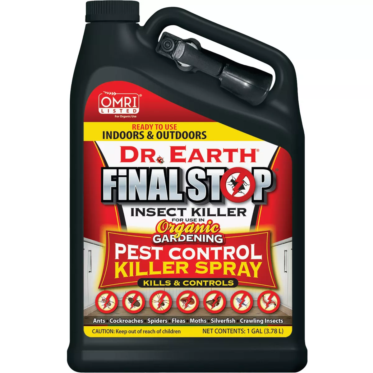 Dr. Earth Final Stop 1 Gal. Ready To Use Trigger Spray Organic Pest Control Insect Killer