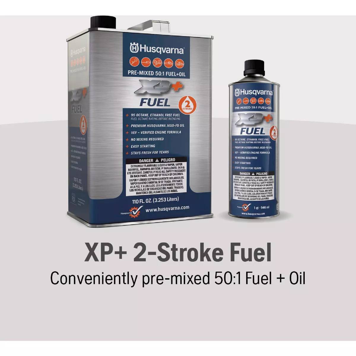 Husqvarna XP+ 1 Qt. 50:1 Fuel + Oil Pre-Mix - photo 2