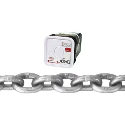Campbell #10 40 Ft. Brushed Nickel Finished Metal Craft Chain