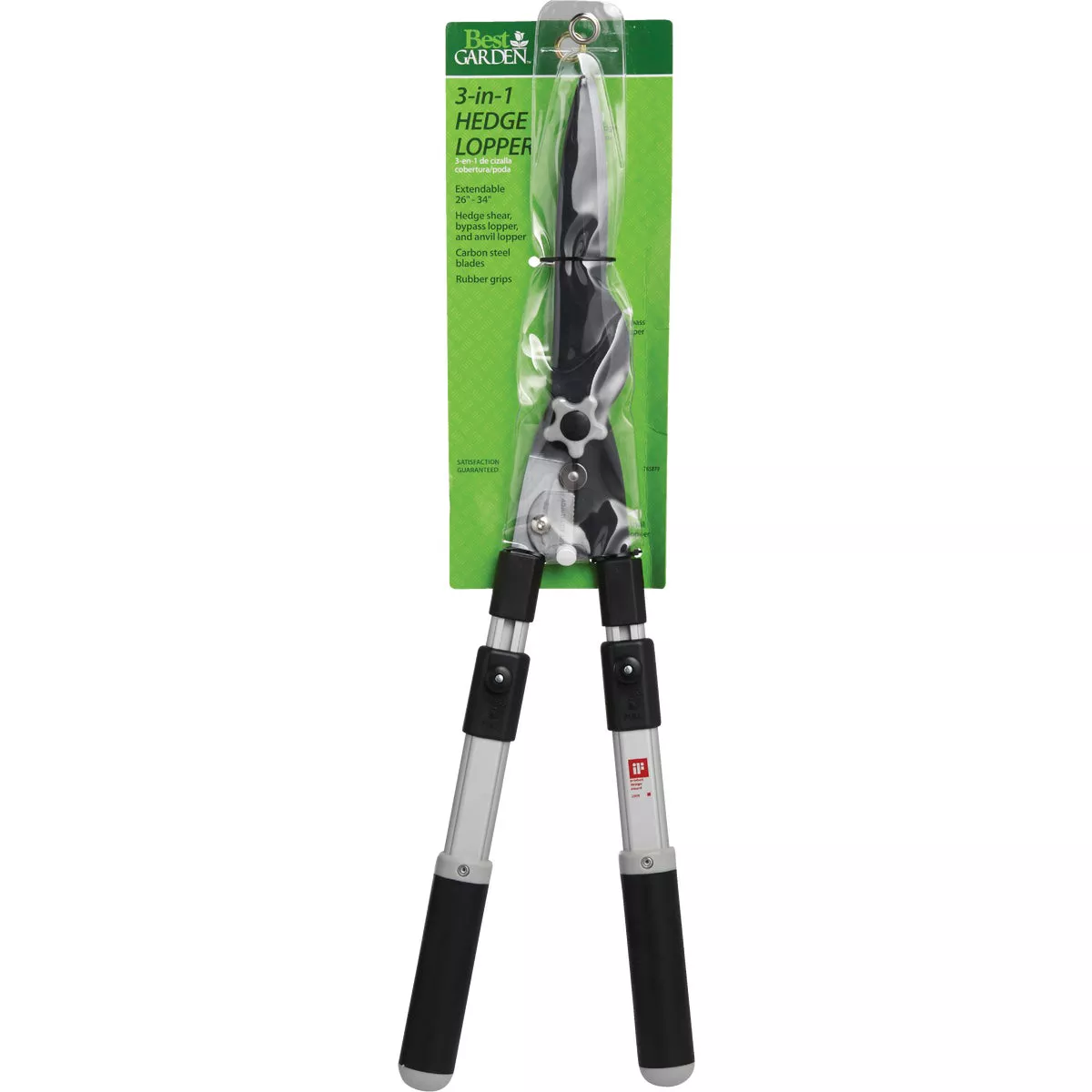 Best Garden 34 In. Aluminum 3-N-1 Hedgelopper Telescoping Bypass Lopper - photo 2