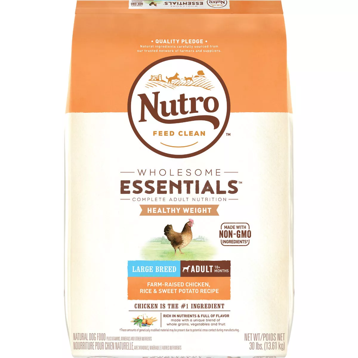 Nutro Wholesome Essentials 30 Lb. Chicken, Brown Rice, & Sweet Potato Large Breed Adult Dry Dog Food
