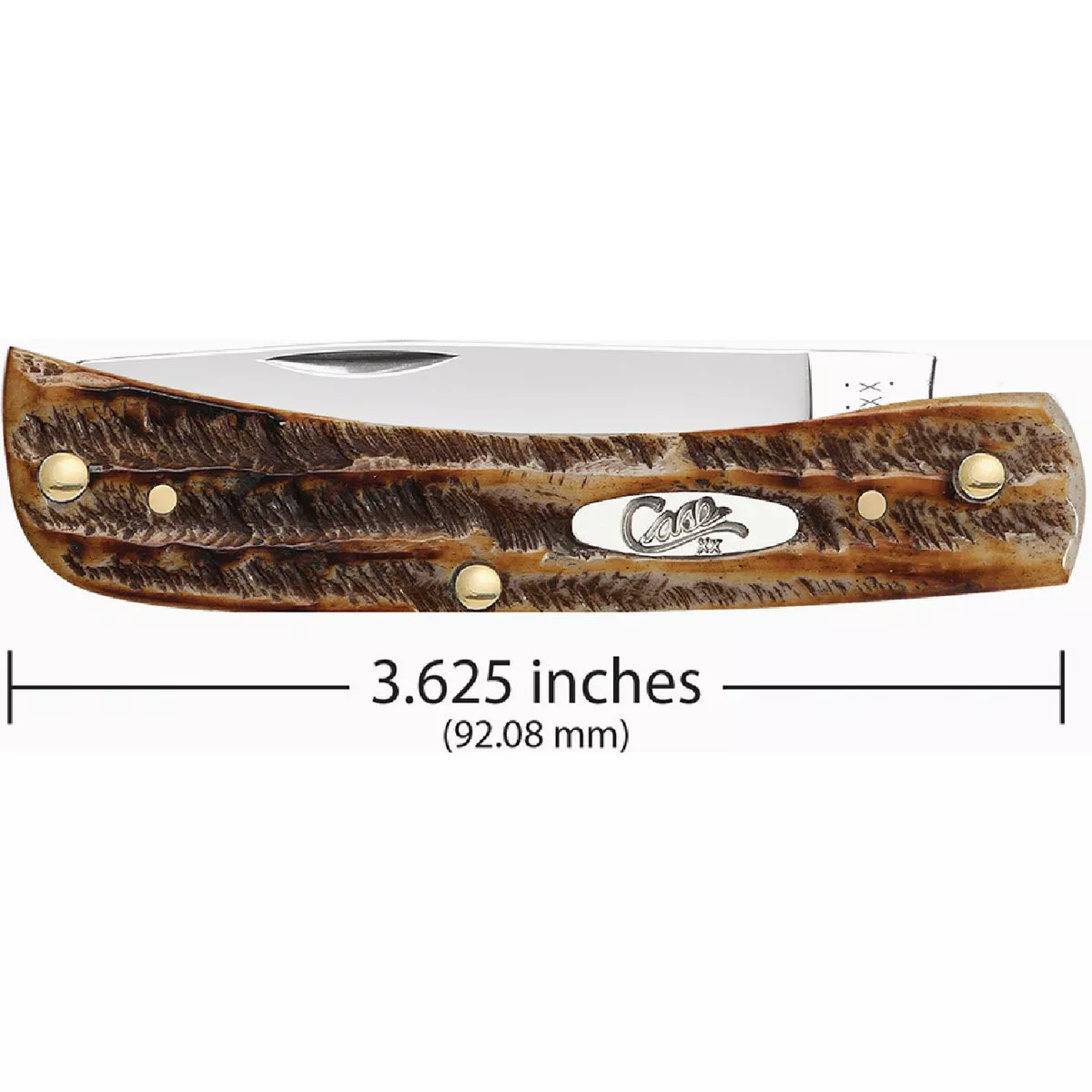Case Sod Buster Jr 2.88 In. Amber BoneStag Pocket Knife - photo 2