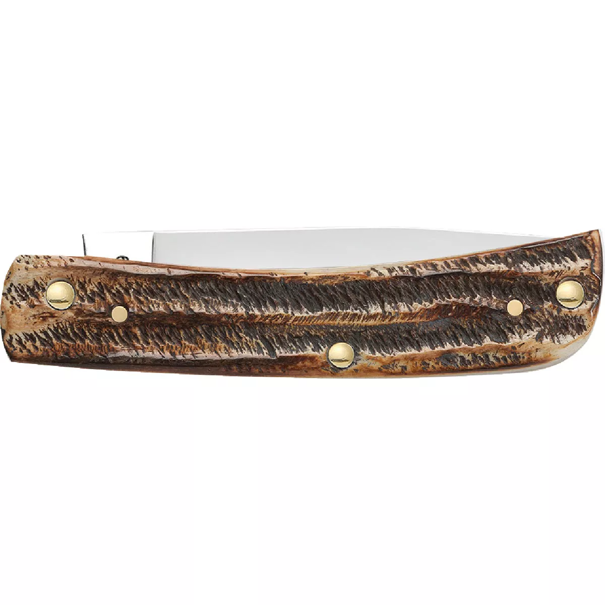 Case Sod Buster Jr 2.88 In. Amber BoneStag Pocket Knife - photo 4
