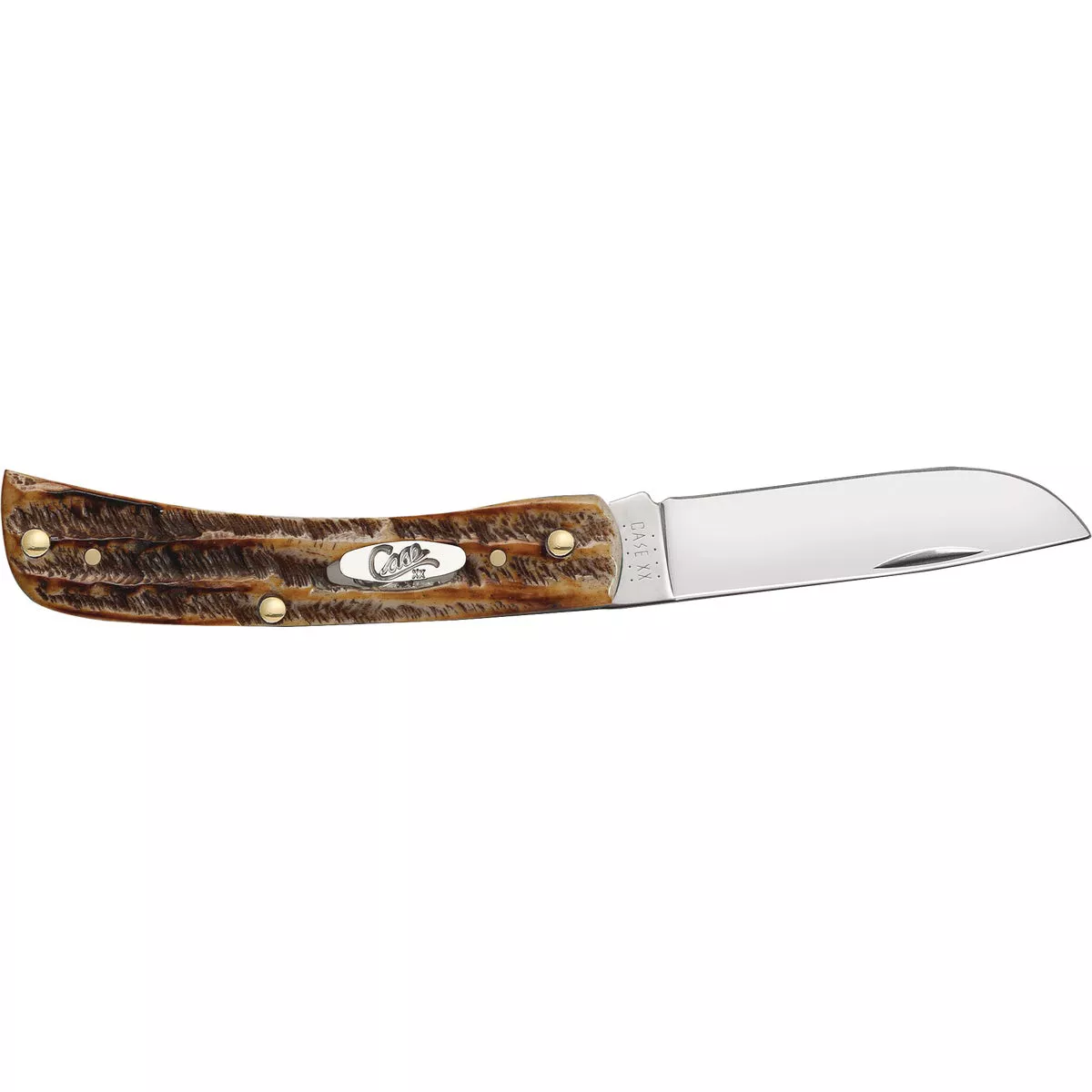 Case Sod Buster Jr 2.88 In. Amber BoneStag Pocket Knife - photo 5