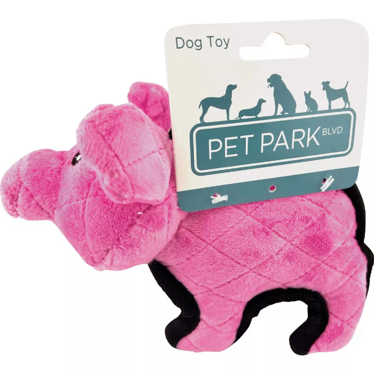 Boss Pet Pet Park Blvd Tuffimals Small Pig Dog Toy - photo 2