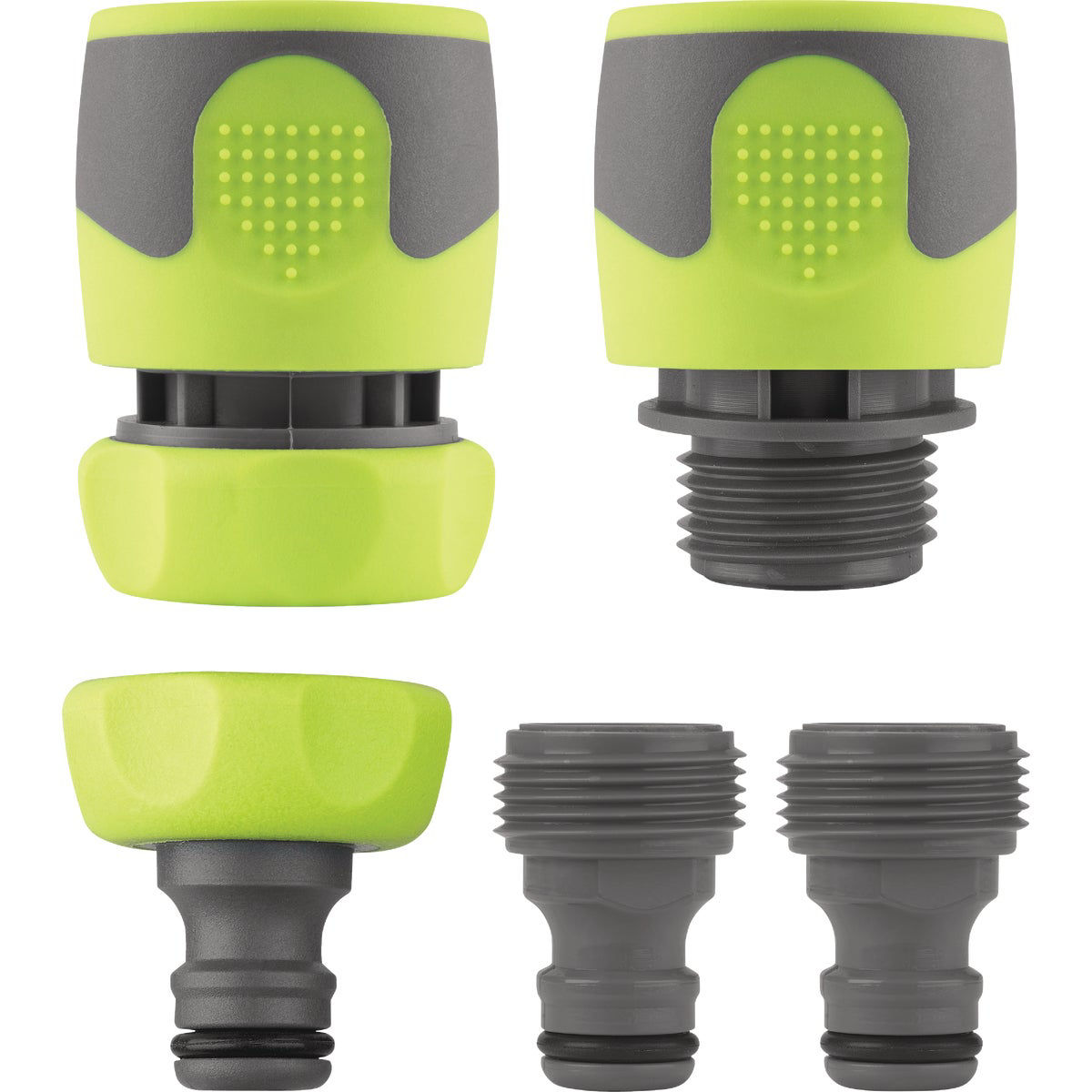 Flexzilla Kit Ugello Per Tubo Da Giardino 3 Pezzi, Attacchi Rapidi, ZillaGreen