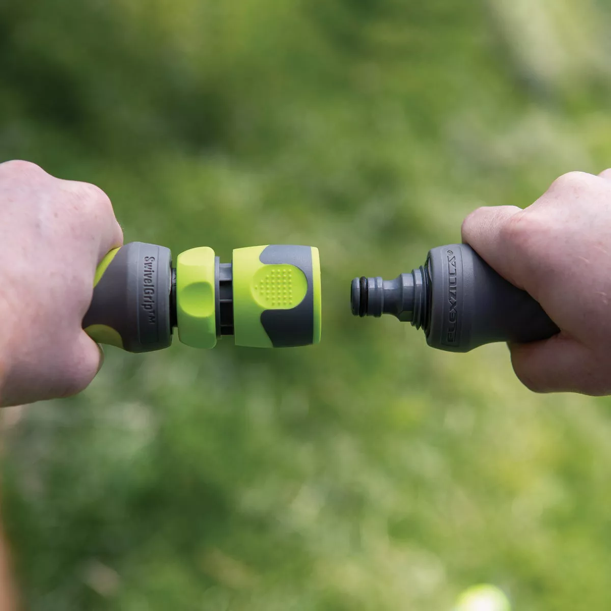 Flexzilla Standard Garden Hose Quick-Connect Coupler & Plug Kit, ZillaGreen (5-Piece) - photo 3