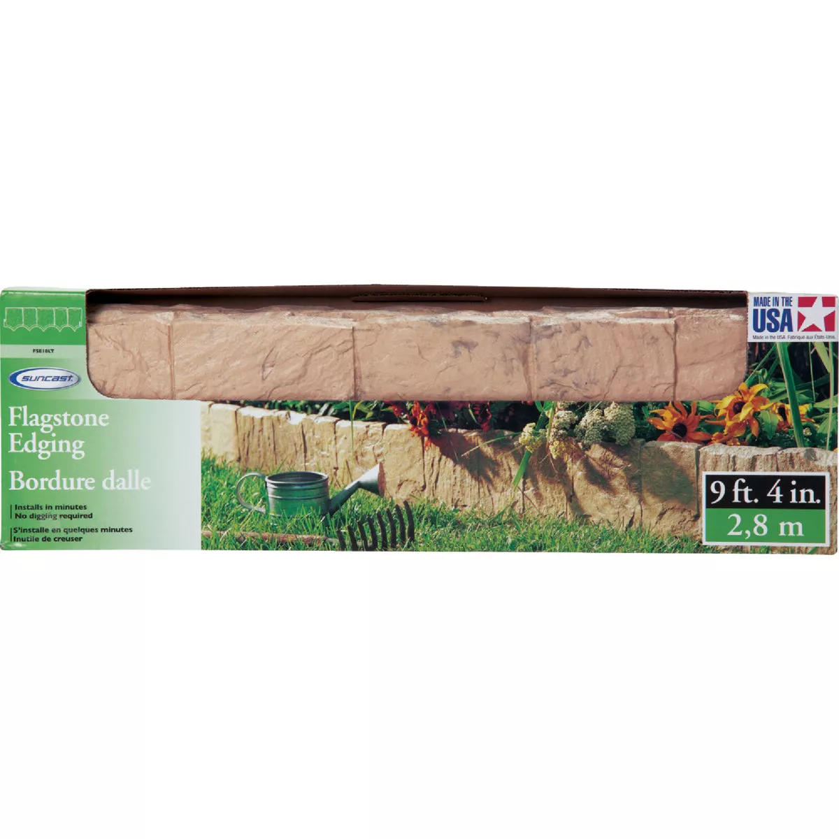 Suncast 6.5 In. H. x 24 In. L. Tan Flagstone Poly Lawn Edging (5-Pack) - photo 2