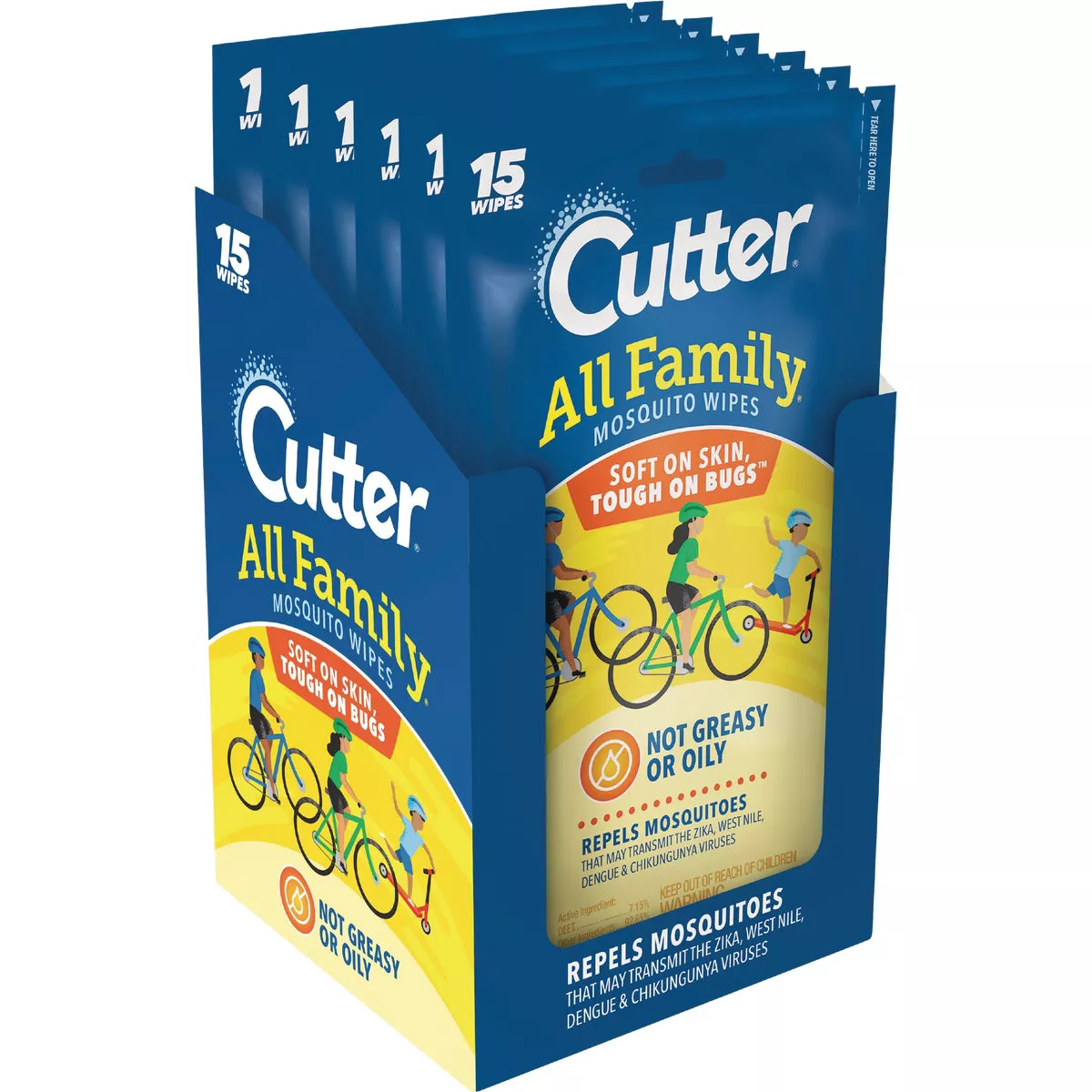 Cutter All Family Mosquito Wipes (15-Pack) - photo 3