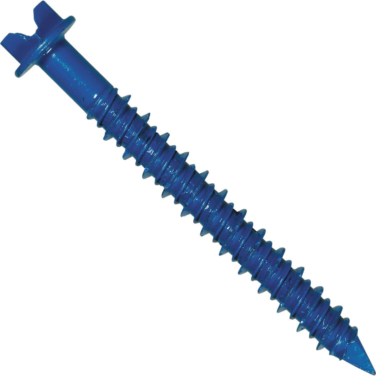 Hillman 3/16 In. x 13/4 In. Slotted Hex Washer Tapper Concrete Screw