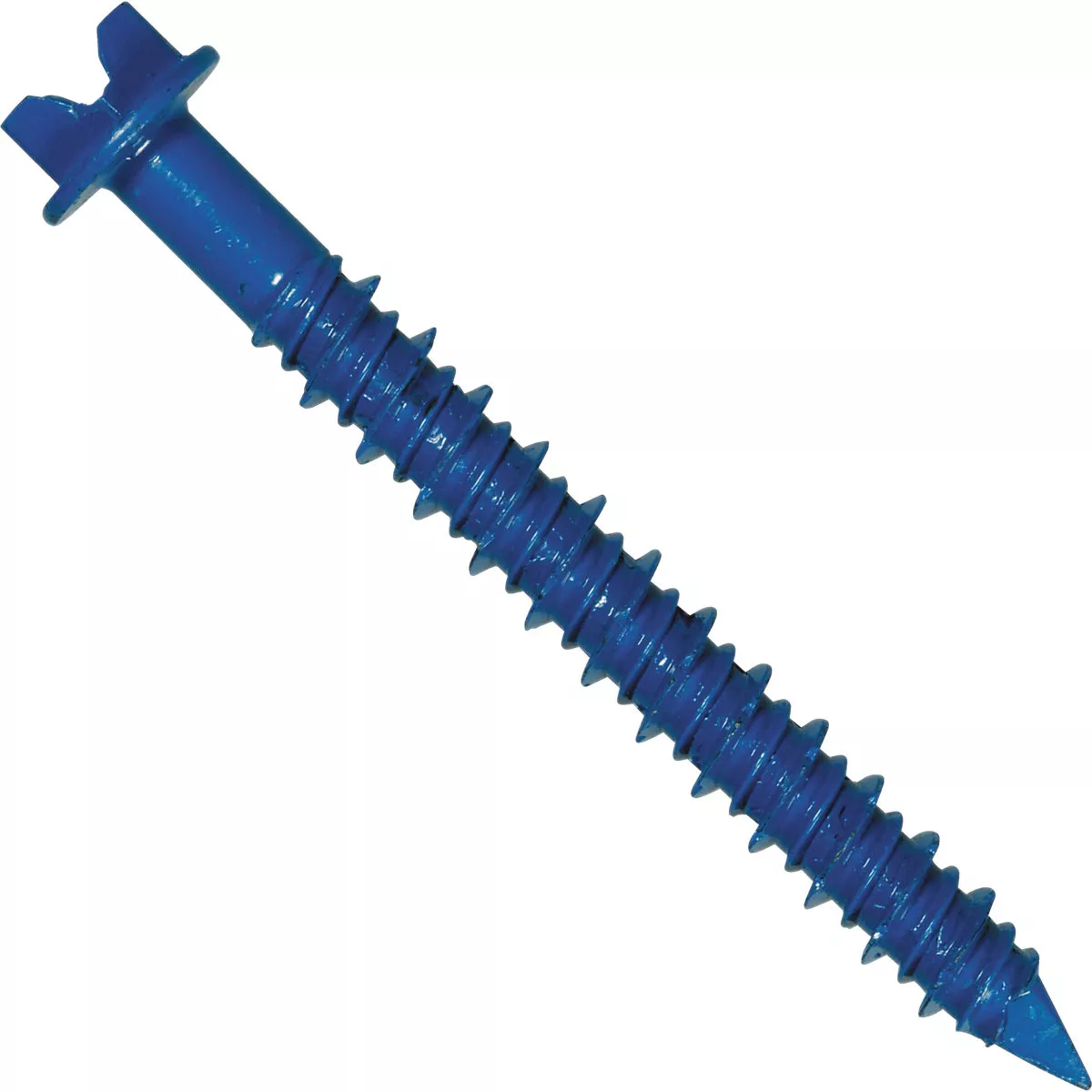 Hillman 1/4 In. x 1-1/4 In. Slotted Hex Washer Tapper Concrete Screw (25-Count)