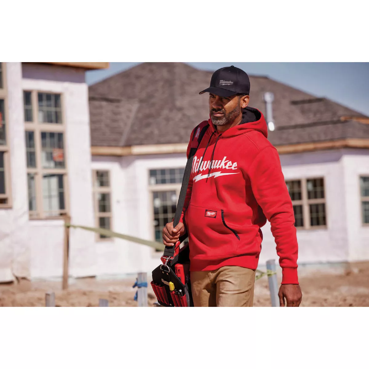 Milwaukee FREEFLEX XL Red Midweight Pullover Hooded Sweatshirt - photo 2