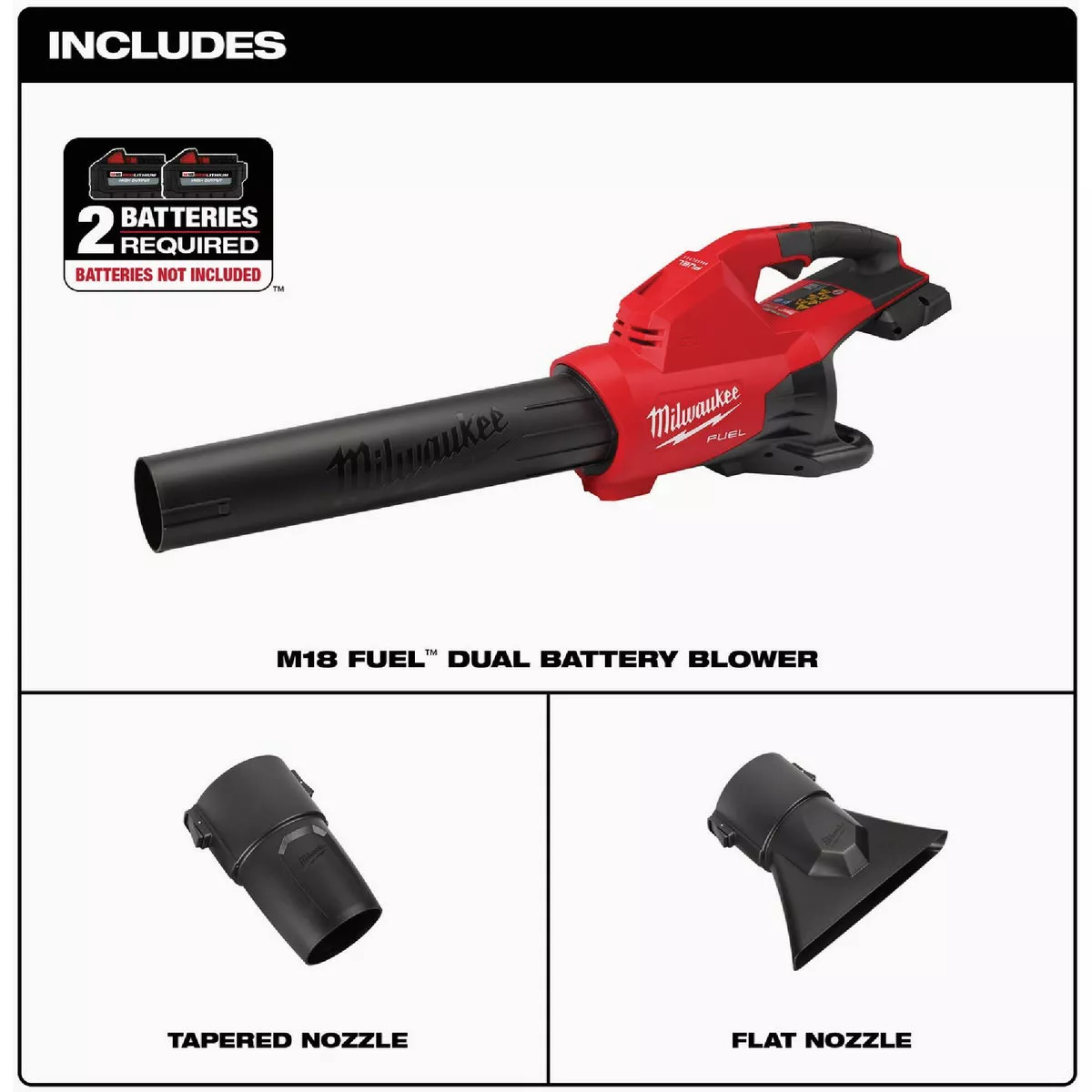 Milwaukee M18 FUEL Brushless Dual Battery Cordless Blower (Tool Only) - photo 2