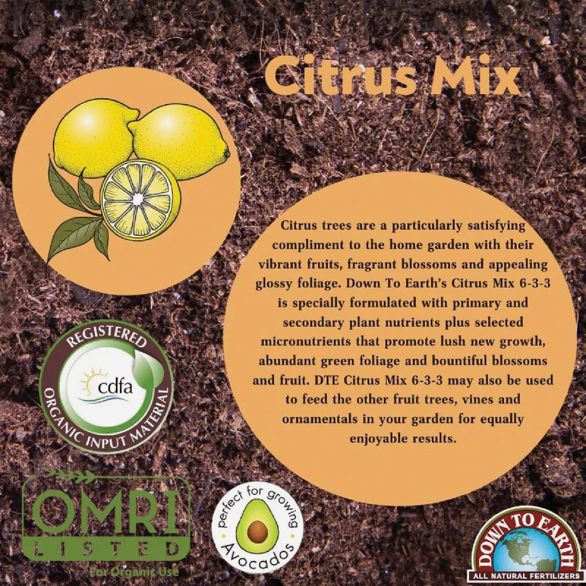 Down To Earth 1 Lb. 6-3-3 Citrus Mix - photo 5