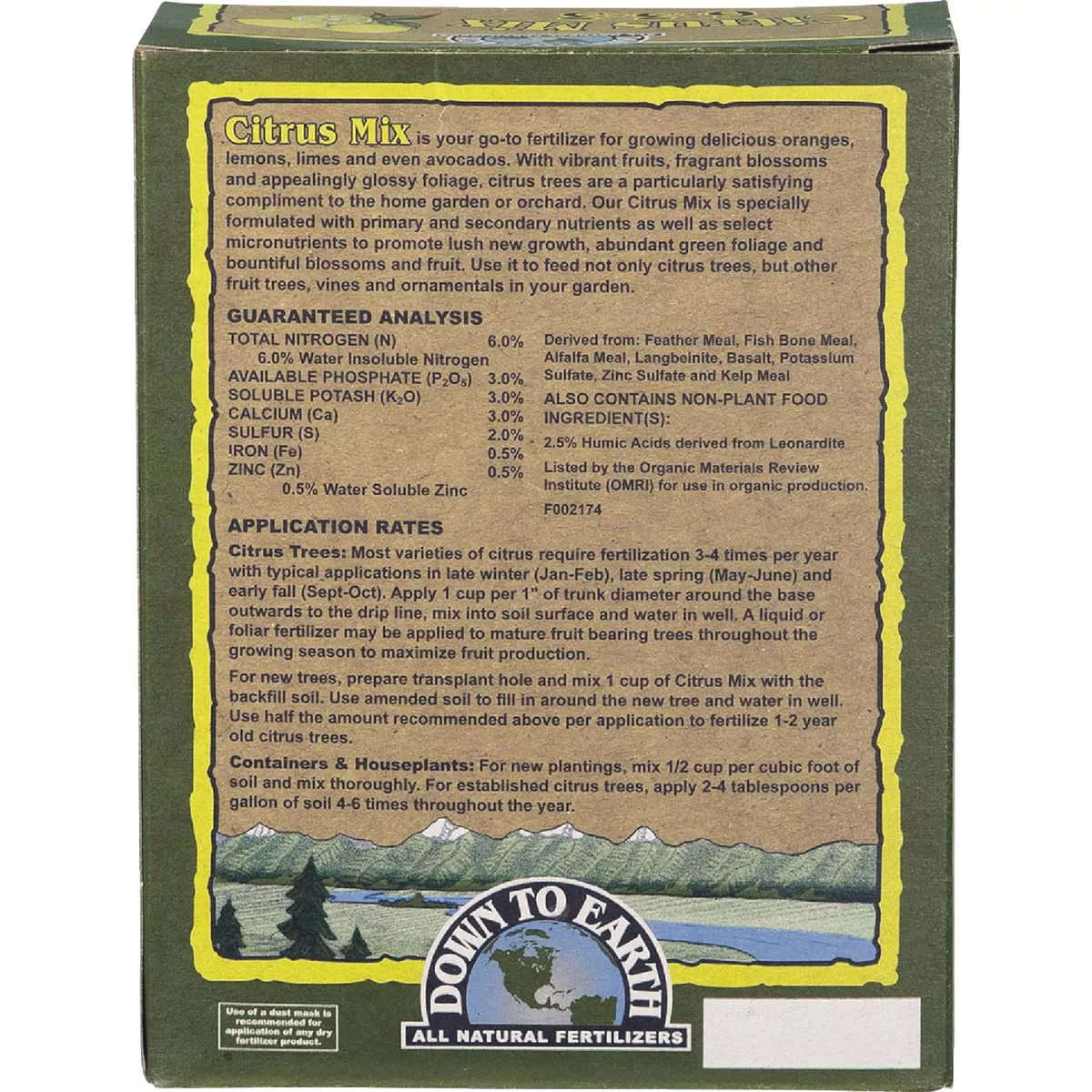 Down To Earth 1 Lb. 6-3-3 Citrus Mix - photo 4