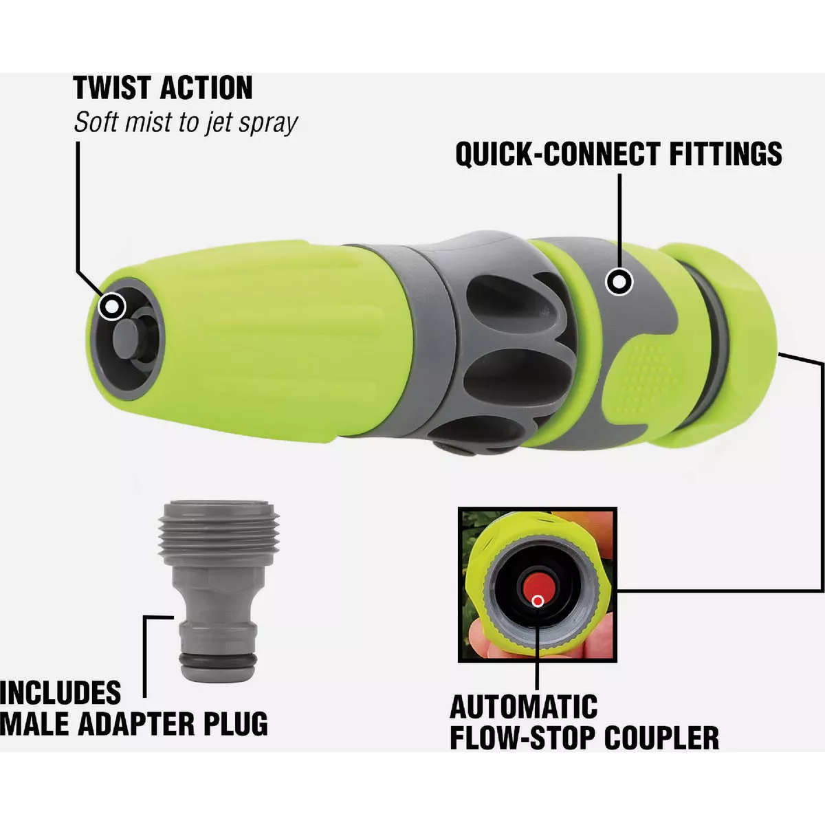 Flexilla Garden Hose Nozzle Kit (3-Piece) - photo 3