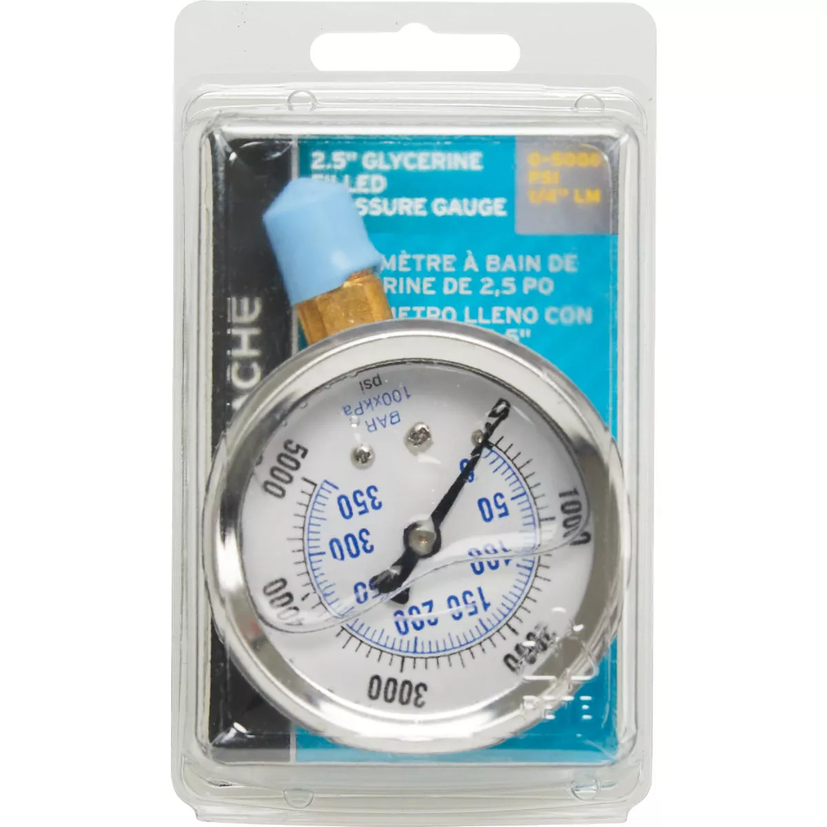 Apache 2.5 In. 5000 PSI Glycerine Filled Pressure Gauge - photo 2