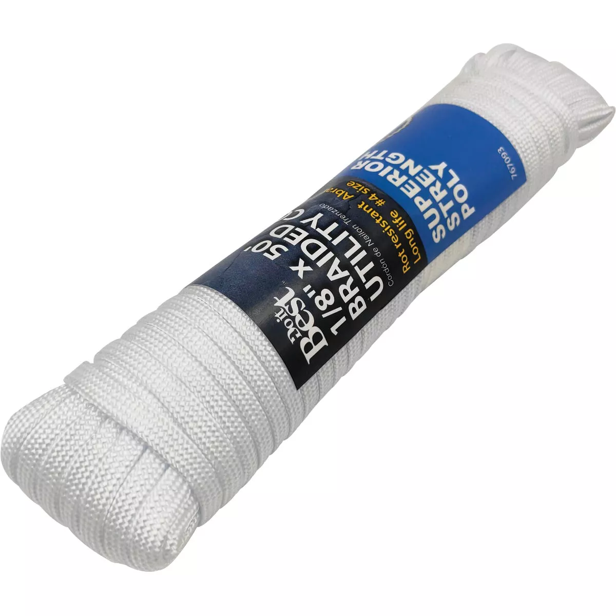 Do it Best 1/8 In. x 50 Ft. White Braided Polypropylene Paracord - photo 2
