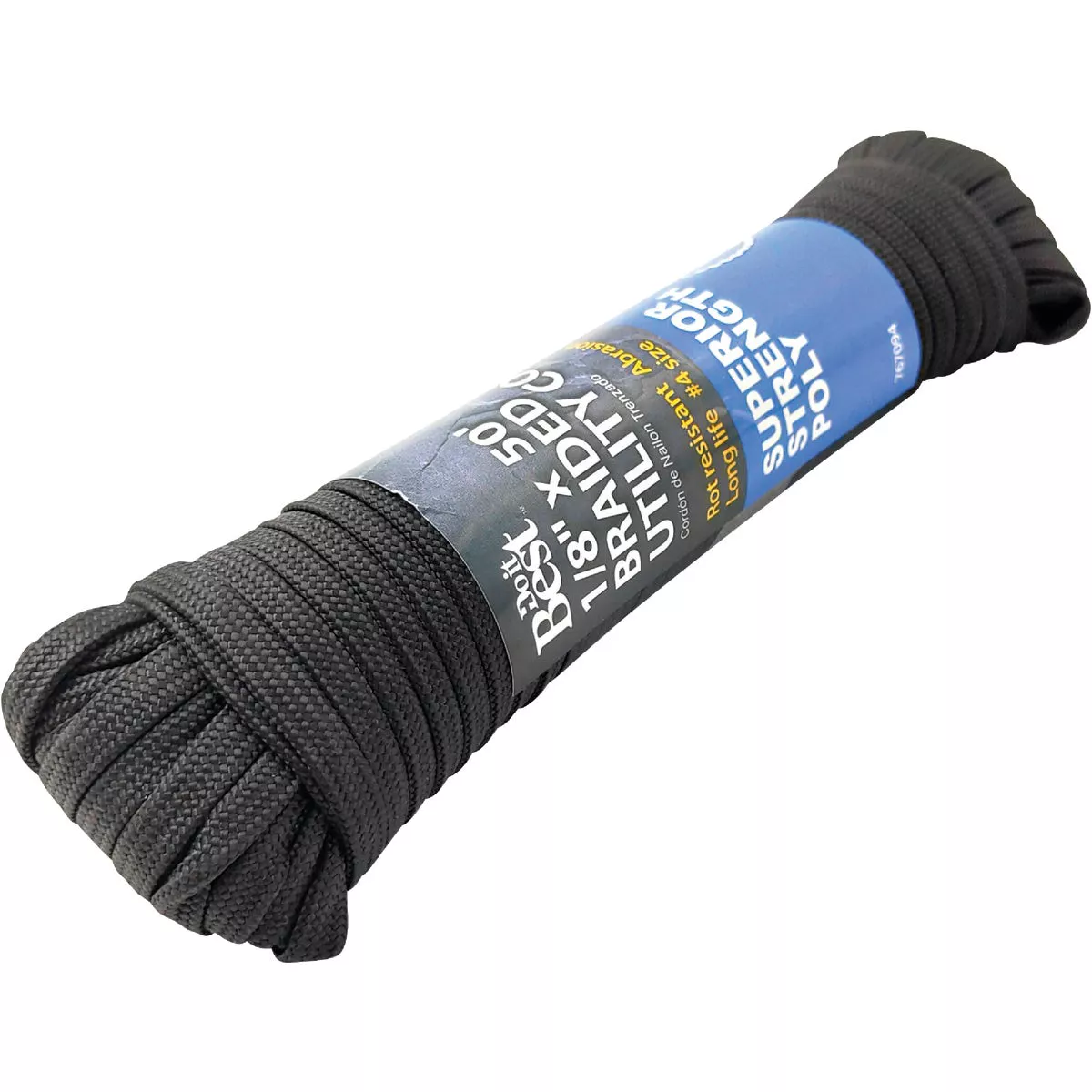 Do it Best 1/8 In. x 50 Ft. Black Braided Polypropylene Paracord - photo 2