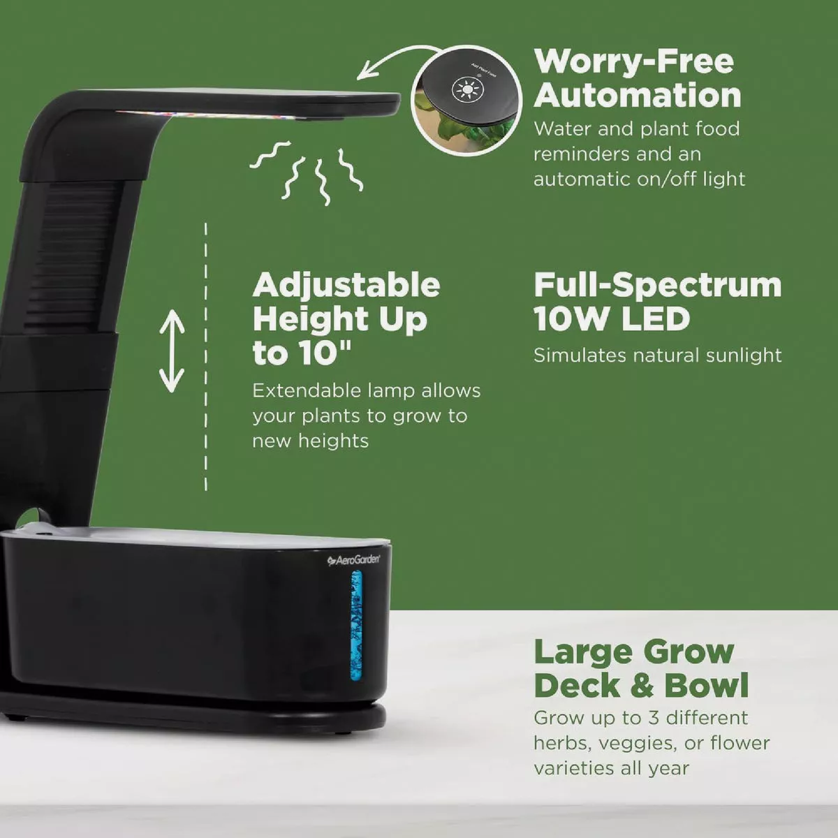 AeroGarden Sprout White Hydroponic Growing System - photo 4