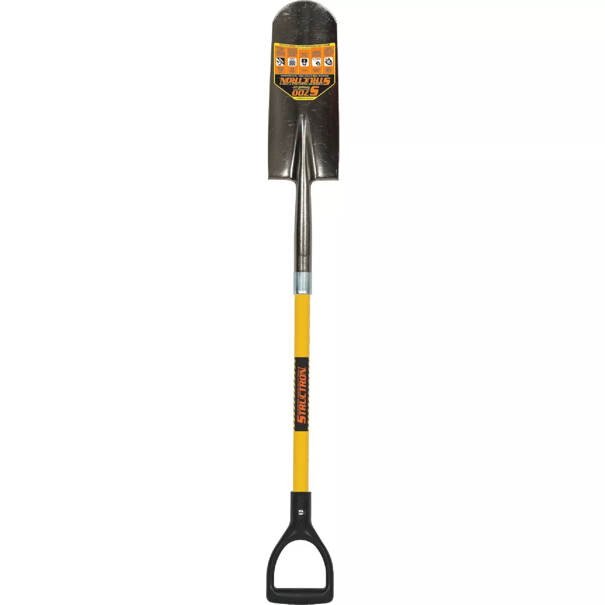 Structron S700 SpringFlex 29 In. Fiberglass D-Handle Round Point Drain Spade