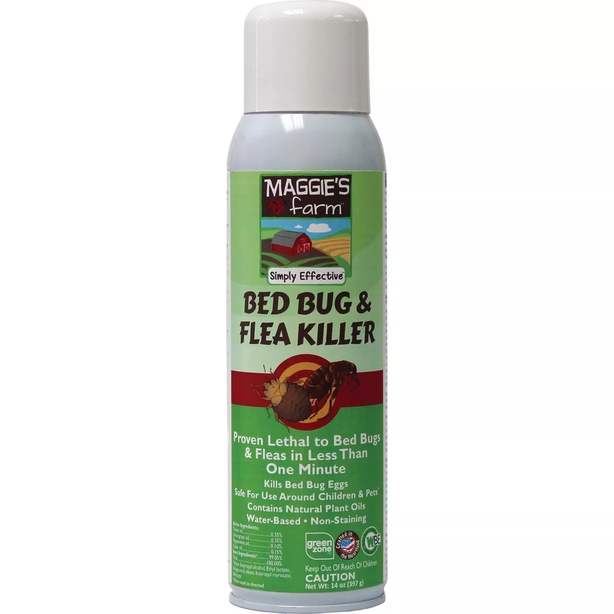 Maggie's Farm 14 Oz. Aerosol Spray Bedbug & Flea Killer
