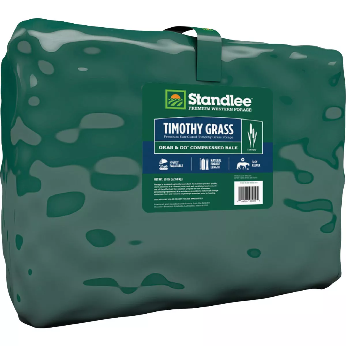 Standlee Premium Western Forage 50 Lb. Premium Timothy Grab & Go Compressed Bale