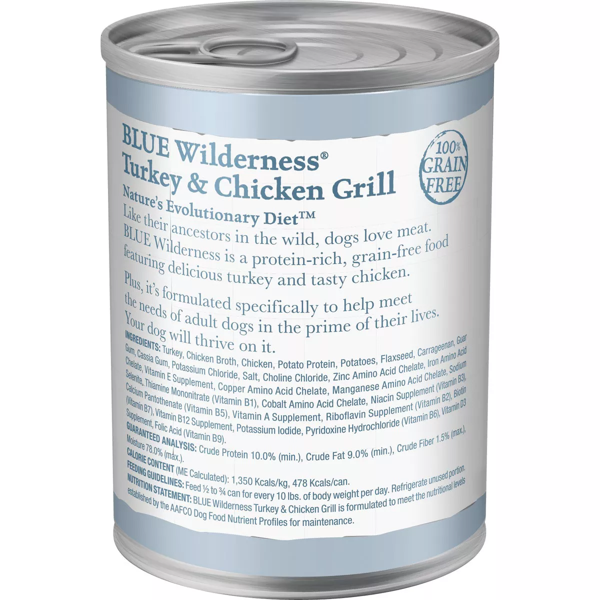 Blue Buffalo Wilderness Grain-Free Turkey & Chicken Adult Wet Dog Food, 12.5 Oz. - photo 3